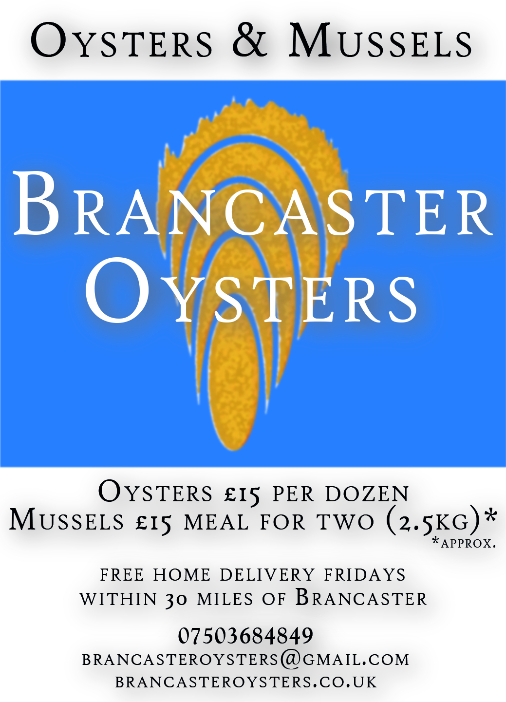 BrancasterOysters T&A ad quarter BrancasterOysters T&A ad quarter