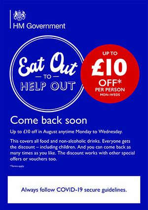 Eat Out to Help Out - table talker Eat Out to Help Out - table talker