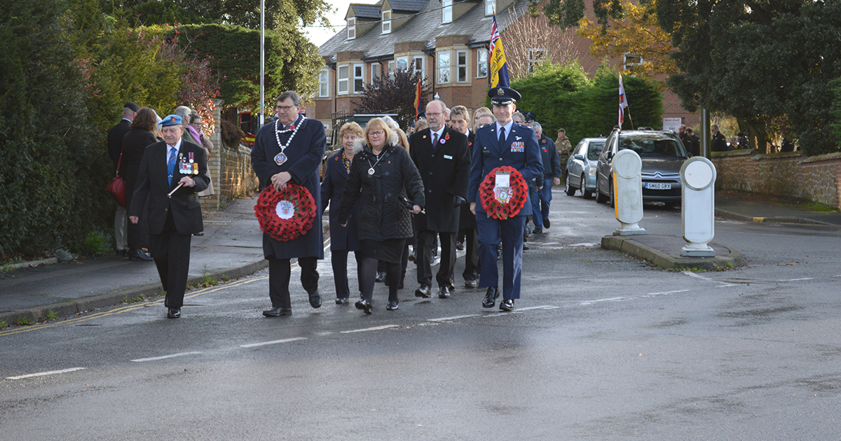 Web mayor leads procession