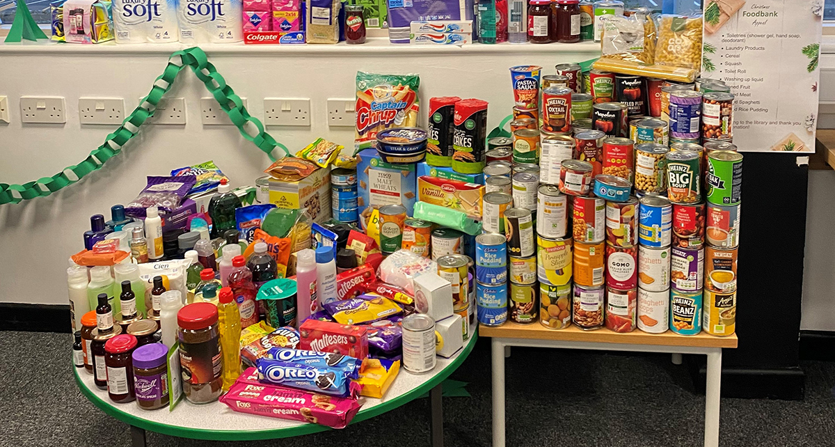 WEB Food Bank in Library WEB Food Bank in Library