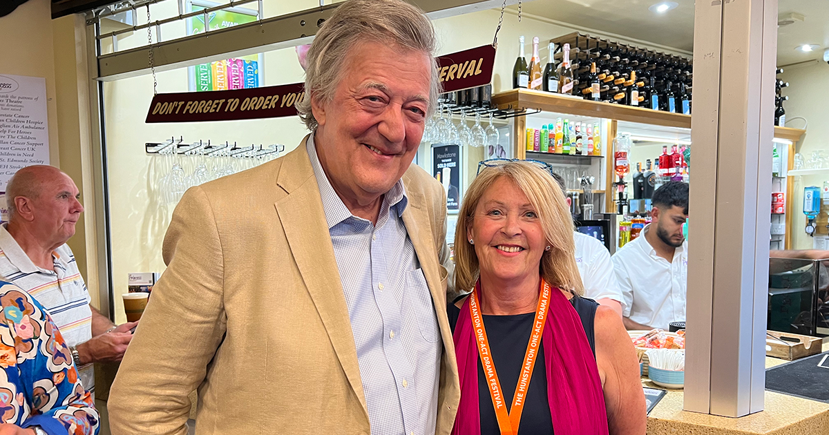 WEB OADF Stephen Fry and Verity WEB OADF Stephen Fry and Verity