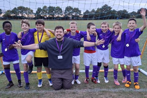 Heacham’s young football heroes lift the cup after dramatic last-minute winner